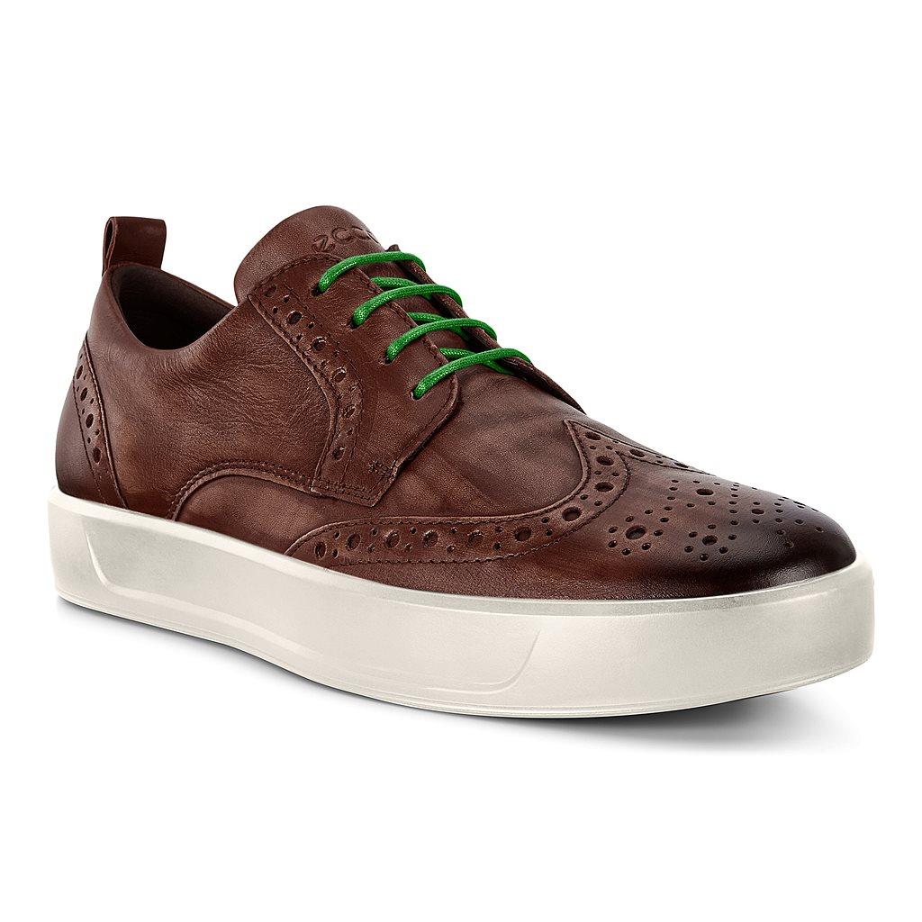 Ecco Soft 8 Mens Sneakers Brown Online - India IAP-210476